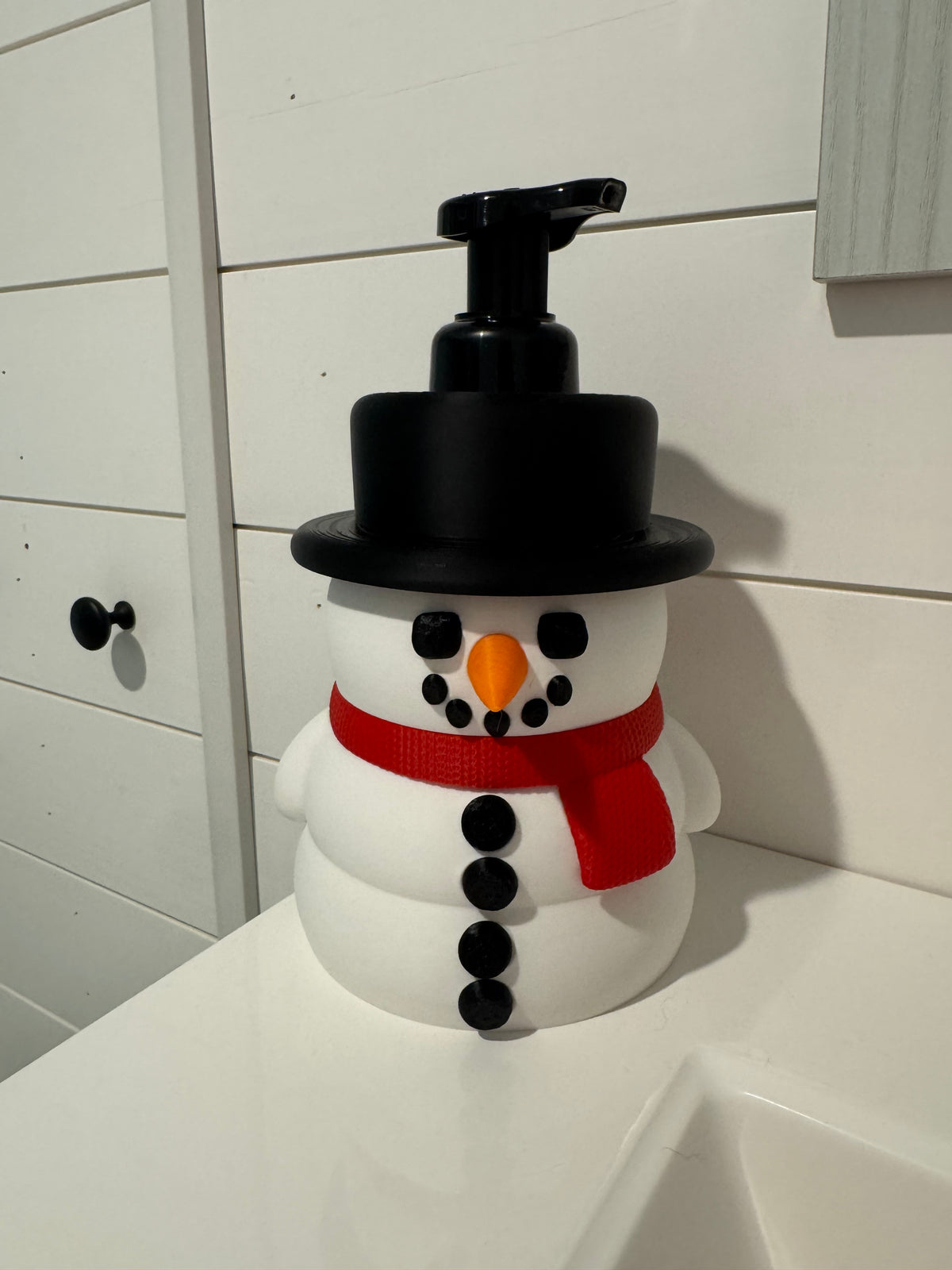 3D Printed Snowman Soap Holder