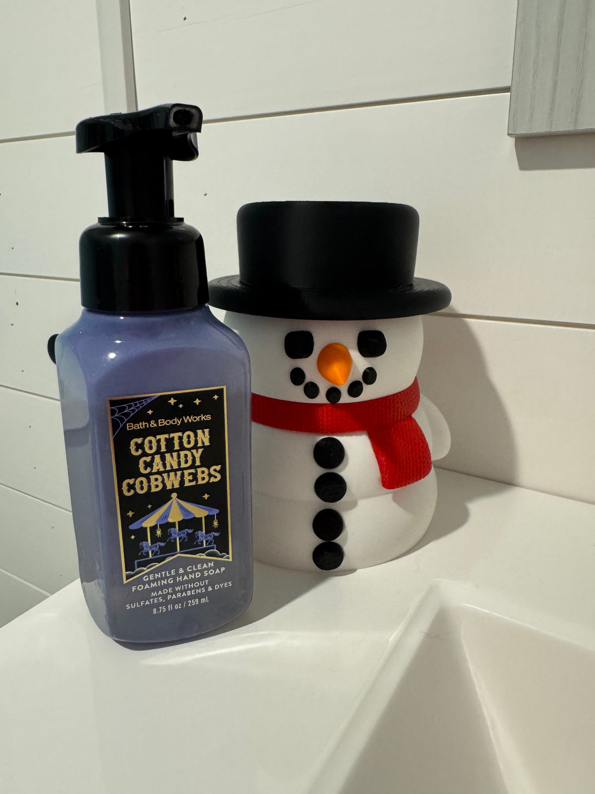 3D Printed Snowman Soap Holder