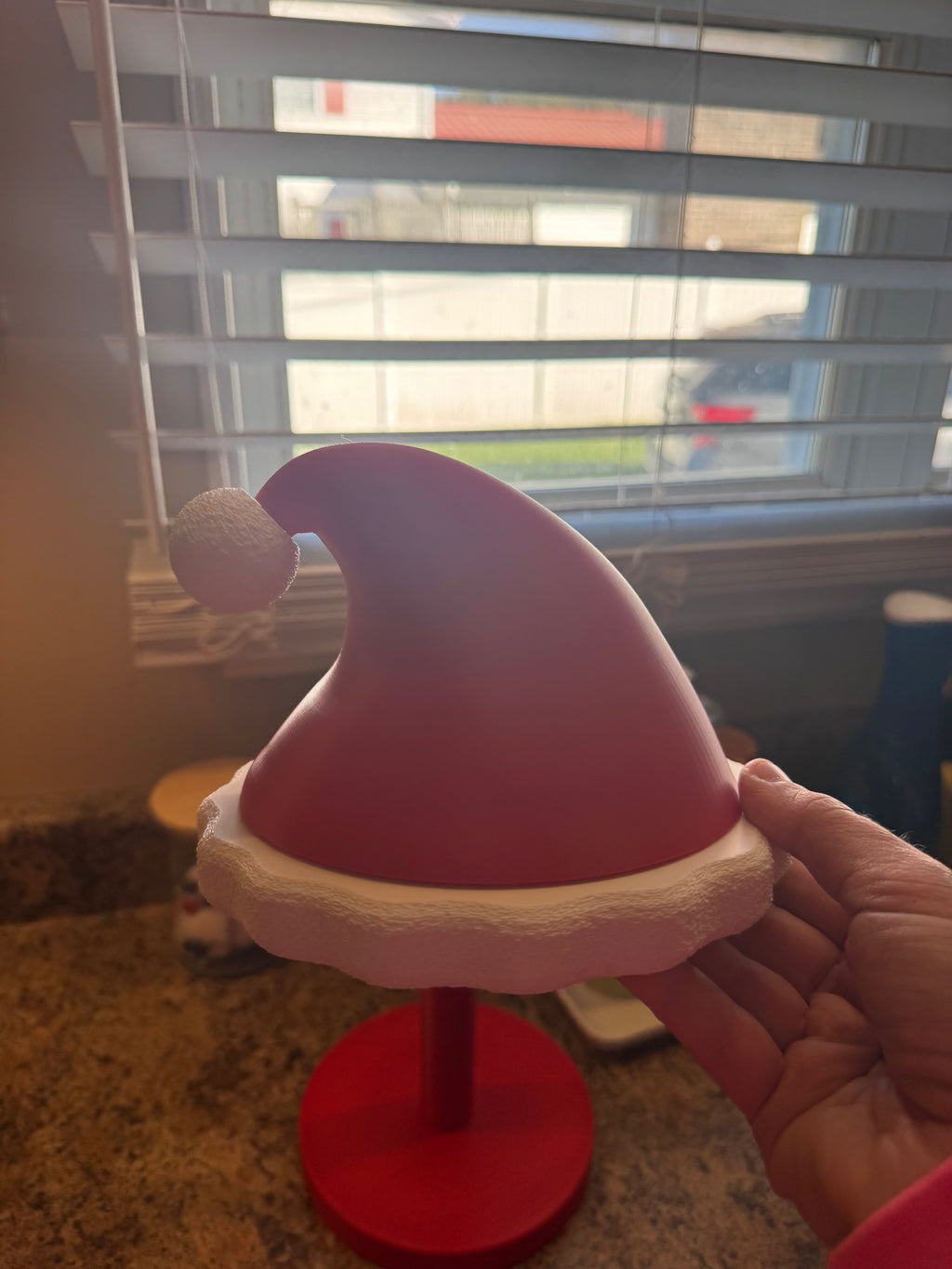 🎅 Santa Hat Paper Towel Holder