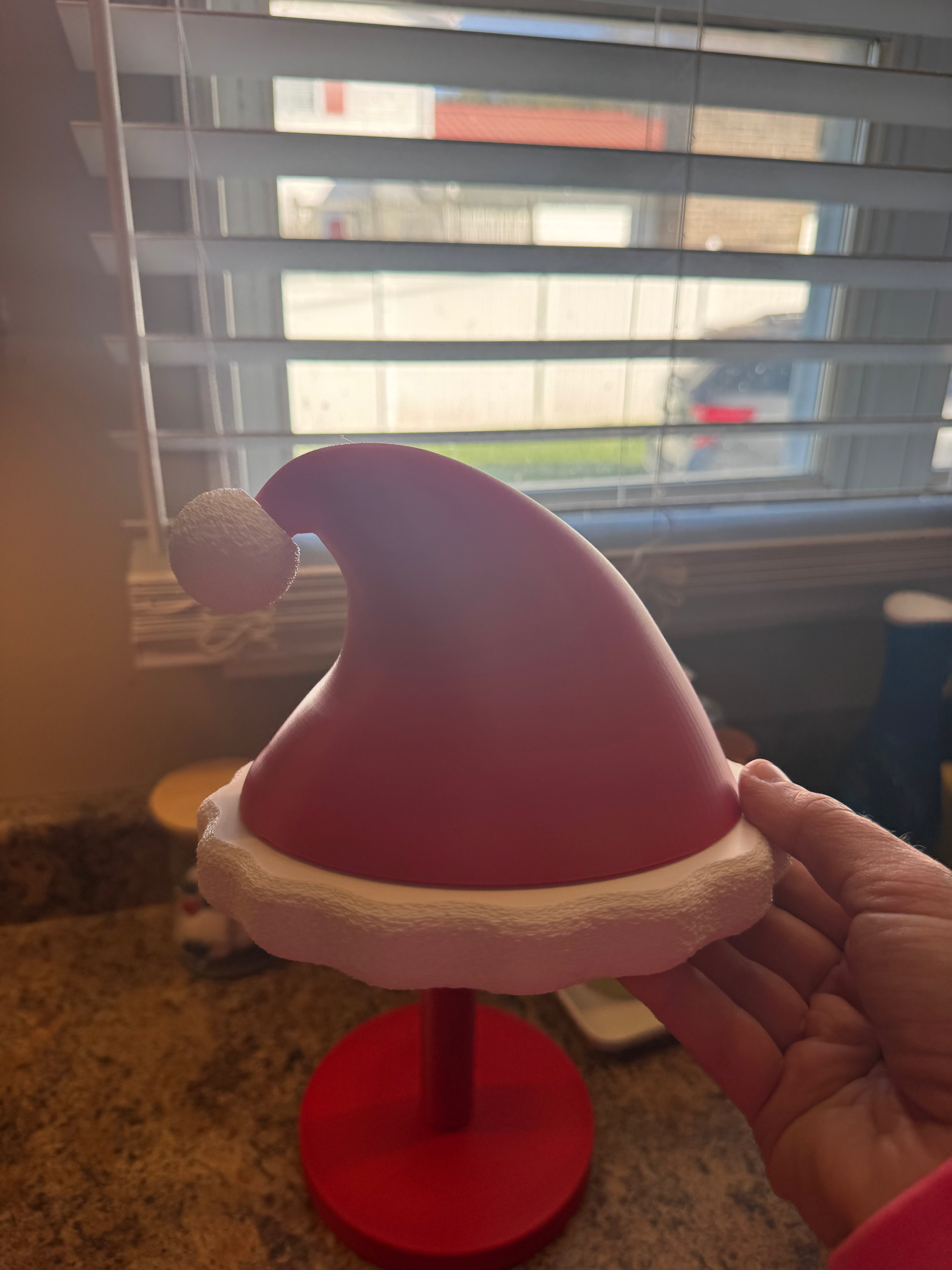 🎅 Santa Hat Paper Towel Holder