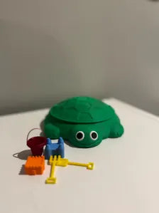 Turtle Sandbox Zen Garden | Kinetic Sand Desk Toy