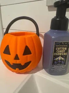 Halloween Pumpkin Foaming Soap Holder | Jack O Lantern Hand Soap Dispenser Holder | Spooky Bathroom Decor | Fall Halloween Decor