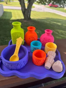 Kids Potion Play Set – Magical Pretend Play Witch Kit, Cauldron, Potion Bottles & Cups, Halloween Gift for Kids