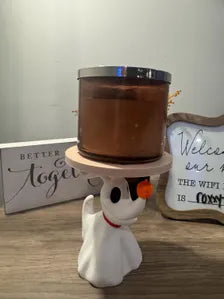 Ghost Dog Candle Holder | Spooky Halloween Candle Holder | Cute Ghost Puppy Decor | Halloween Home Decor