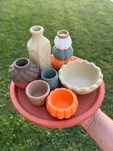 Fall Play Set for Kids | Autumn Pretend Play Set | Fall Home Decor | 3D Printed Seasonal Decoration | Kids Fall Sensory Play