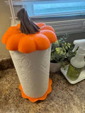 Pumpkin Paper Towel Holder | Fall Kitchen Decor | 3D Printed Paper Towel Stand | Autumn Pumpkin Kitchen Accessory