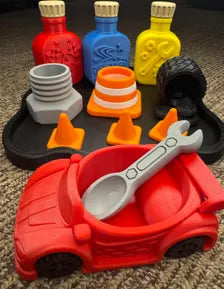 3D Printed Race Car Play Set | Kids Pretend Play | Racing Toy Set | Gift for Kids | Car Lover Gift